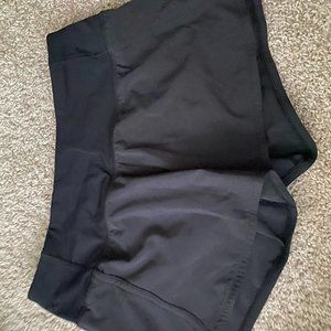 Black lululemon athletic shorts